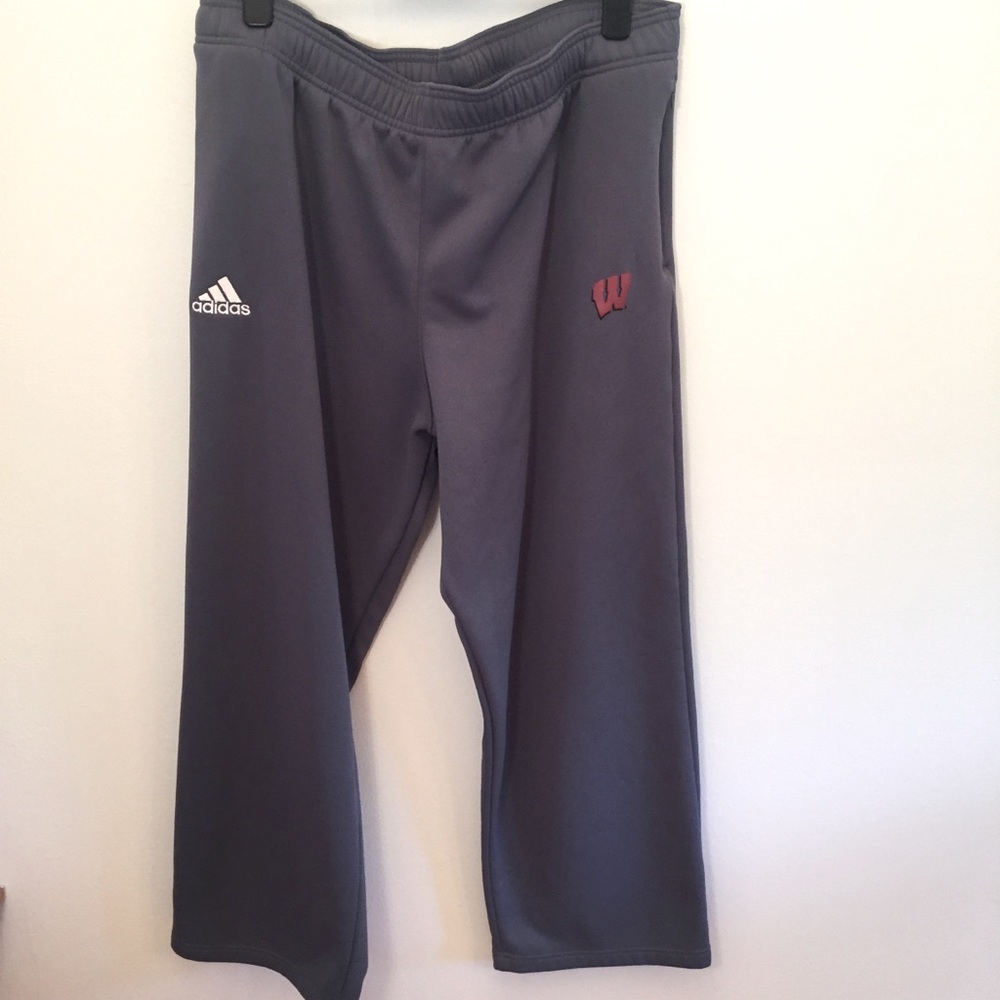 Adidas University of Wisconsin track pants